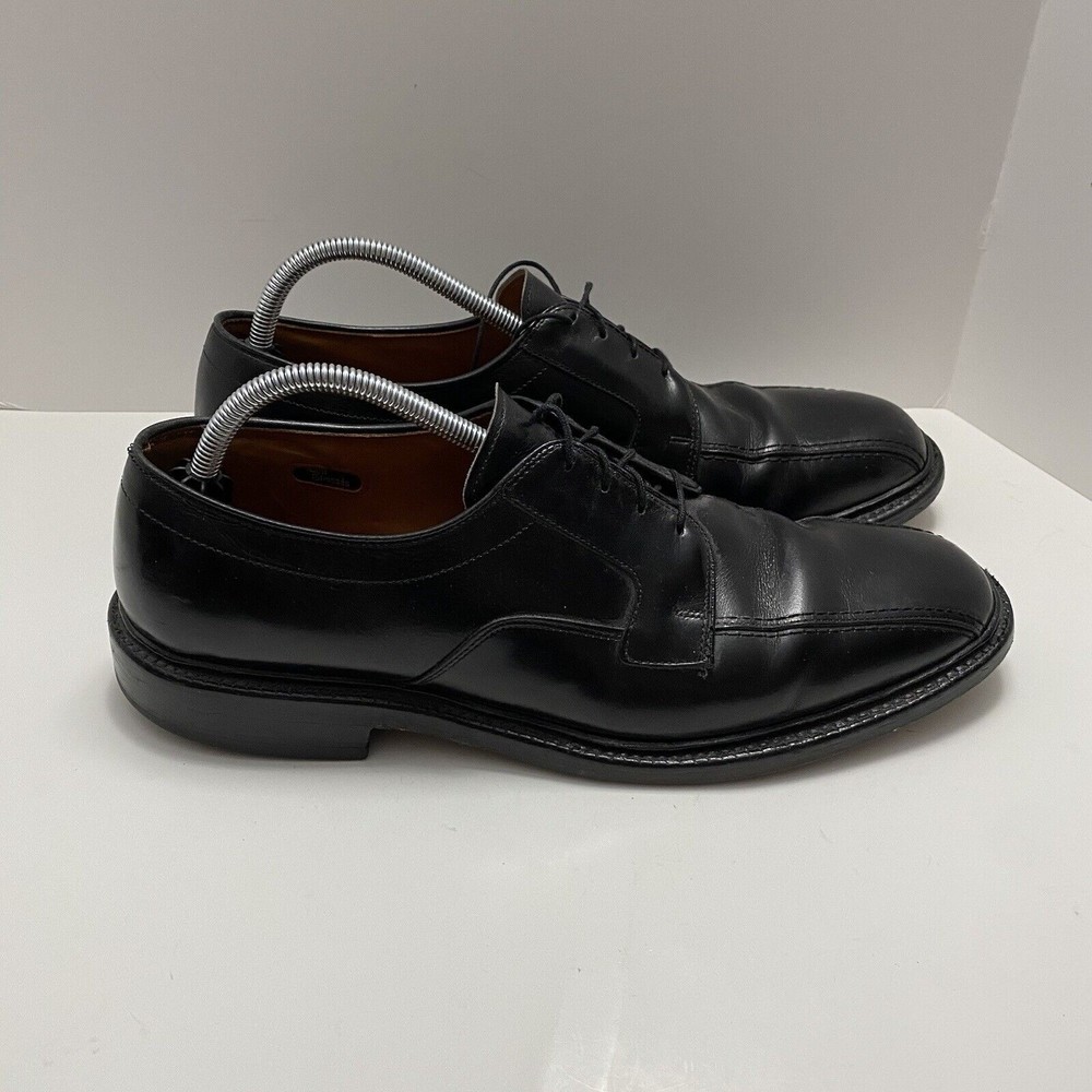 ALLEN EDMONDS  Mens 11.5 B Hillcrest Black Leather Oxfords Dress Shoes